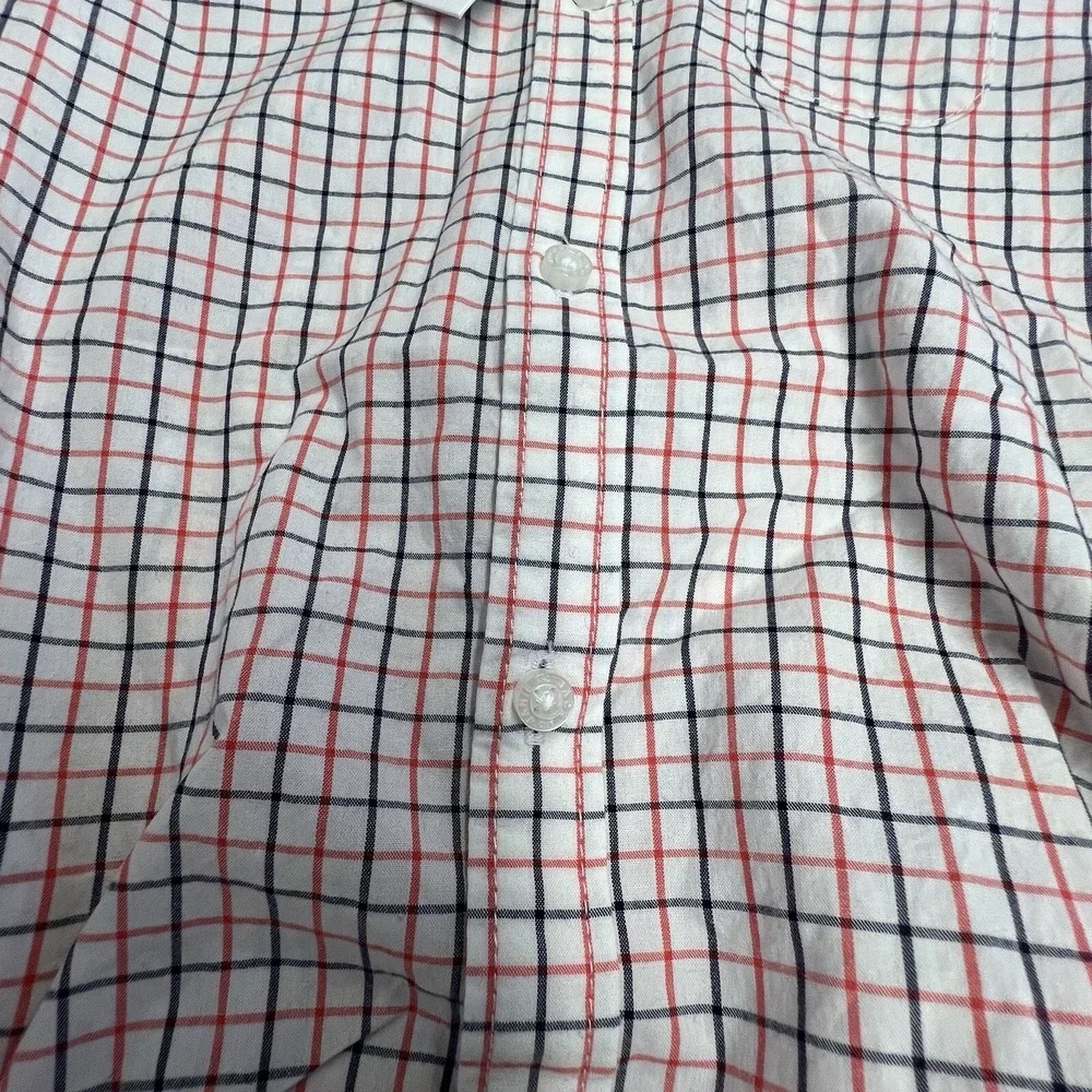 New Janie and Jack Baby Button Up‎ Plaid One Piece 12-18m